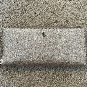 Kate Spade Pale Gold Slim Continental Wallet